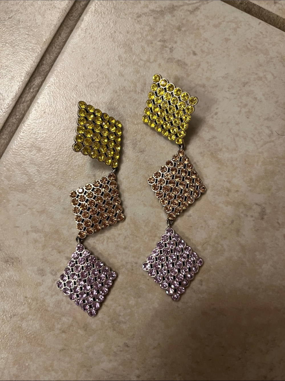 For Love and Lemons Rhinestone Drop Earrings